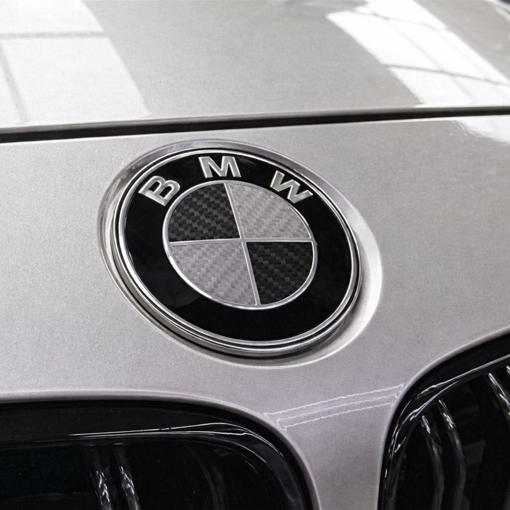Insignia carbono BMW para Serie 1, 2, 3, 4