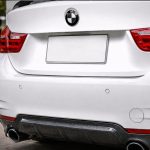 Insignia BMW blanca y negra 74 MM para maletero serie 2, 3, 4.