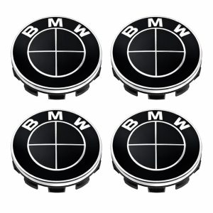 Emblema BMW Negro para centro de llanta de 56 mm
