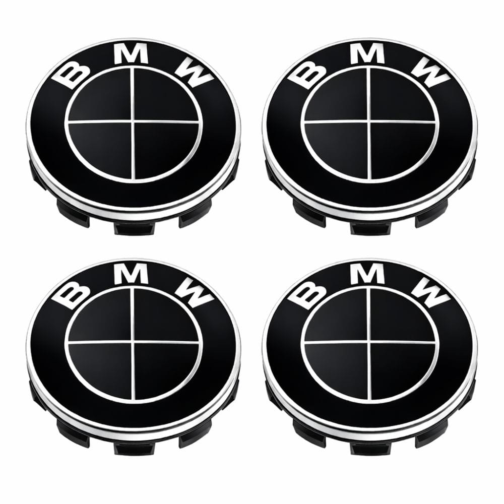 Emblema BMW Negro para centro de llanta de 56 mm