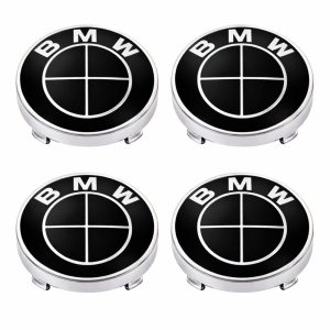 Emblema BMW Negro para centro de llanta de 60 mm