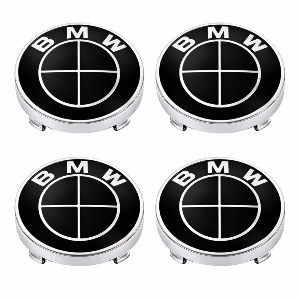 Emblema BMW Negro para centro de llanta de 60 mm