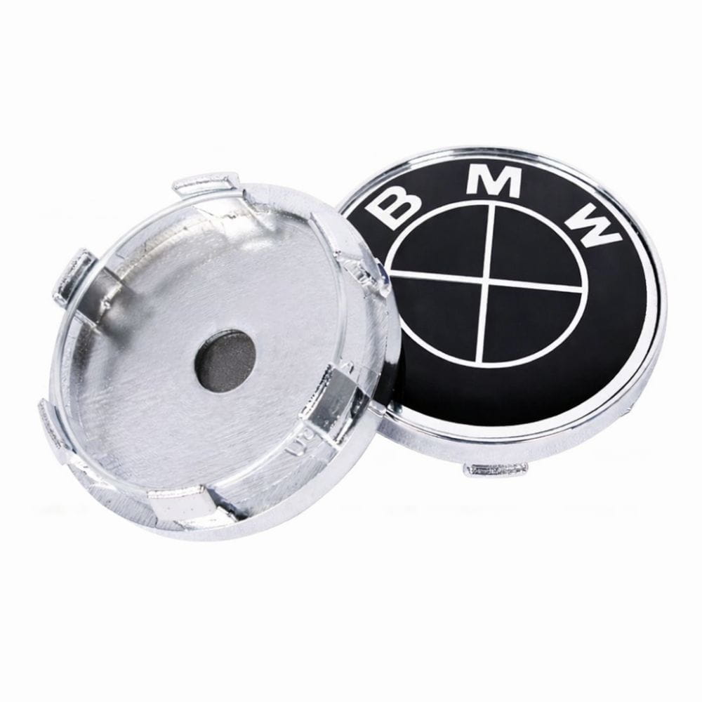 Emblema BMW Negro para centro de llanta de 60 mm