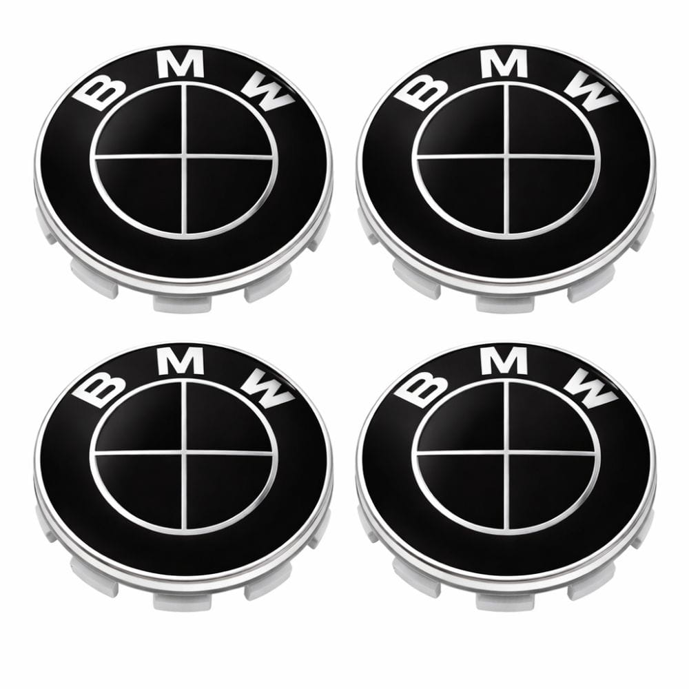 Logo BMW negro 68 MM para centro de ruedas