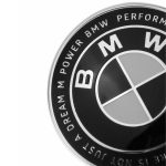Insignia BMW PERFORMANCE I KNOW THAT MY FUTURE IS NOT JUST A DREAM M POWER de 82 MM para capó, maletero o lateral