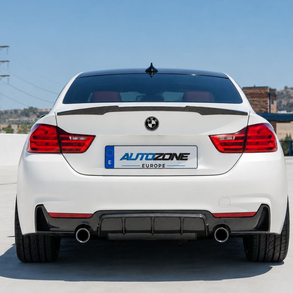 Emblema BMW blanco y negro edición especial con letras; BMW PERFORMANCE I KNOW THAT MY FUTURE IS NOT JUST A DREAM M POWER