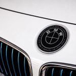 Insignia BMW PERFORMANCE I KNOW THAT MY FUTURE IS NOT JUST A DREAM M POWER de 82 MM para capó o maletero