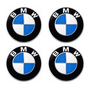 Emblema BMW adhesivo de 65 mm con relieve para llantas