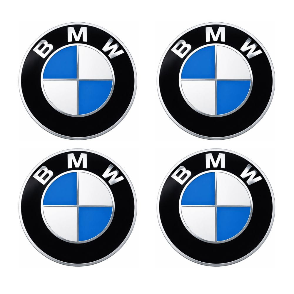 Emblema BMW adhesivo de 65 mm con relieve para llantas