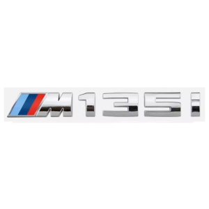 Emblema adhesivo M135i para maletero cromado compatible con BMW