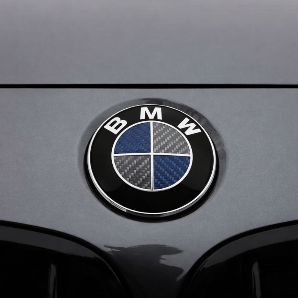 Insignia carbono BMW para Serie 1, 2, 3, 4