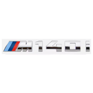 Emblema adhesivo M140i para maletero cromado compatible con BMW