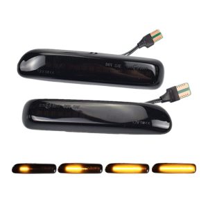 Intermitentes dinámicos LED para laterales compatibles con BMW E46 pre-facelift conector T10 (Ahumados)