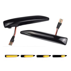 Intermitentes dinámicos LED para laterales compatibles con BMW E65/E66/E67 (Ahumados)