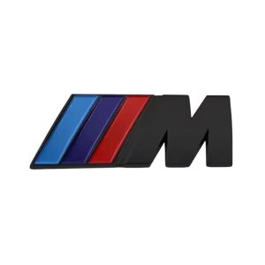 Emblema M Sport para maletero clásico negro mate compatible con BMW