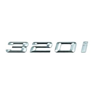 Emblema adhesivo 320i para maletero cromado compatible con BMW