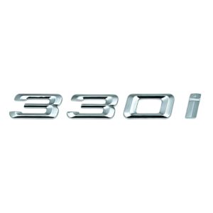 Emblema adhesivo 330i para maletero cromado compatible con BMW