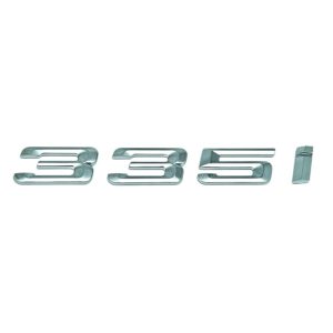 Emblema adhesivo 335i para maletero cromado compatible con BMW