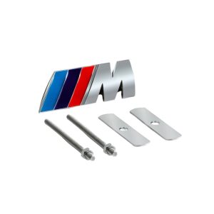Emblema metálico M Sport para parrilla clásico cromado compatible con BMW