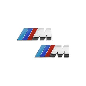 Emblema M Sport para laterales clásico cromado 55x20 mm compatible con BMW