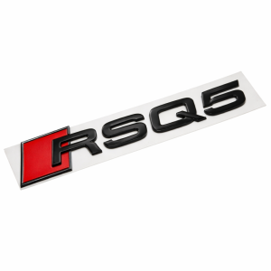 Emblema adhesivo RSQ5 negro brillo para maletero compatible con Audi