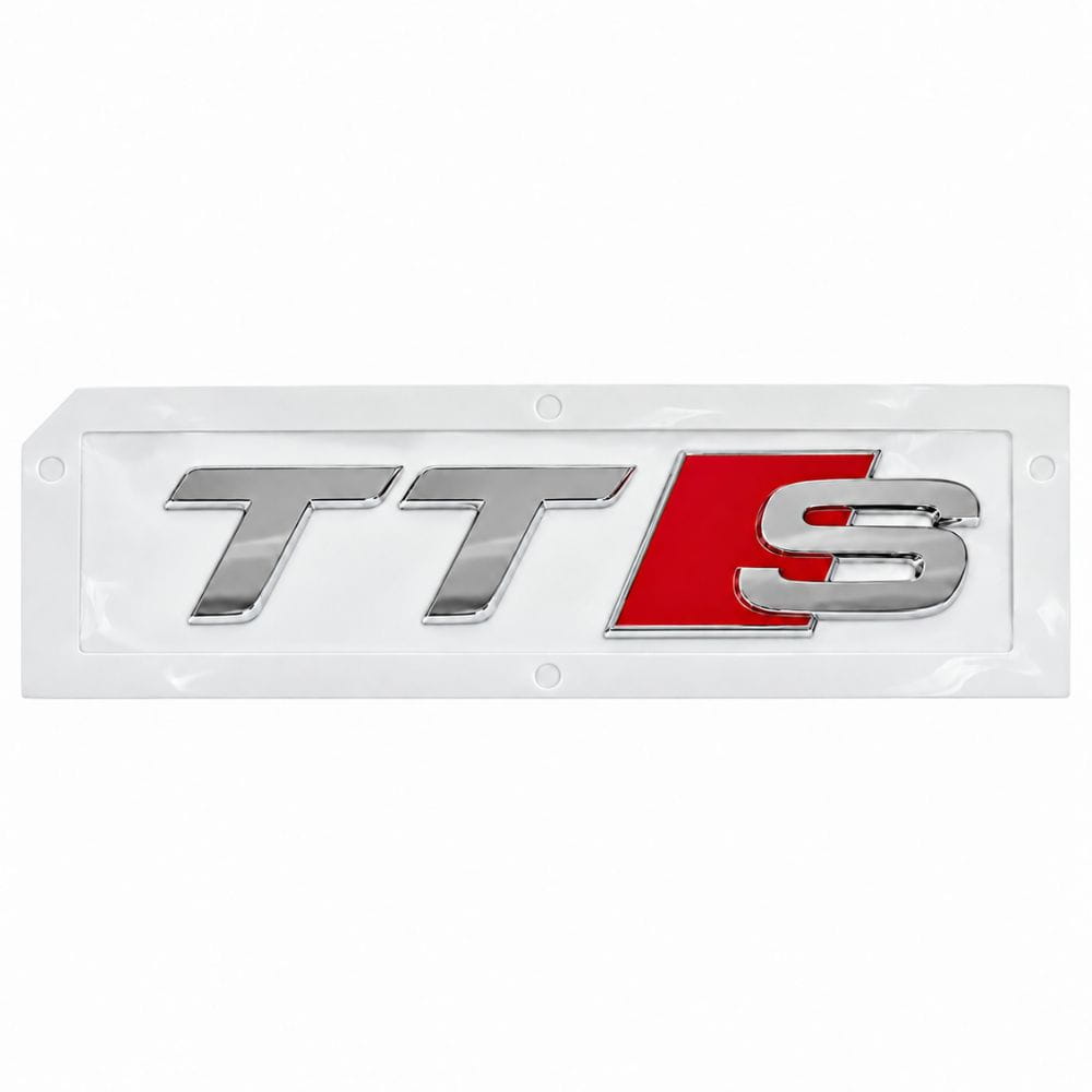 Emblema TTS cromado para maletero de coche Audi TTS 8J y otros modelos.