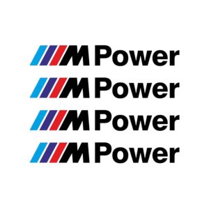 Adhesivos M Power negro compatible con BMW