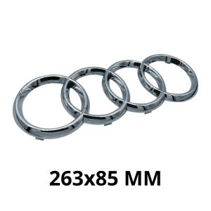 Emblema frontal cromado 263x85 MM para parrilla compatible con Audi (Audi A4 B7)