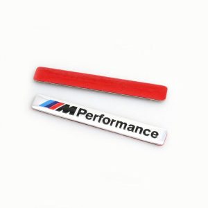 Emblema adhesivo Performance gris compatible con BMW