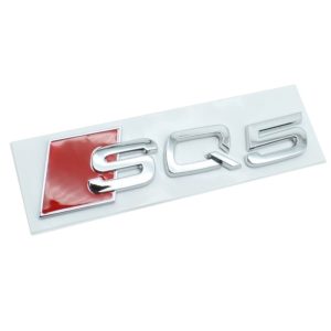 Emblema adhesivo SQ5 cromado para maletero compatible con Audi