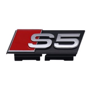 Emblema con clips S5 cromado para parrilla compatible con Audi