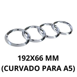 Emblema trasero adhesivo curvado cromado 192x66 MM para maletero compatible con Audi (Audi A5/S5/RS5 Sportback)