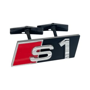 Emblema S1 cromado para parrilla compatible con Audi