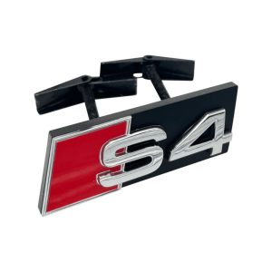 Emblema S4 cromado para parrilla compatible con Audi
