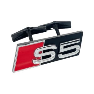 Emblema S5 cromado para parrilla compatible con Audi