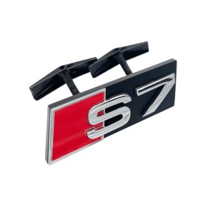 Emblema S7 cromado para parrilla compatible con Audi