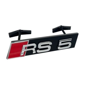 Emblema RS5 cromado para parrilla compatible con Audi