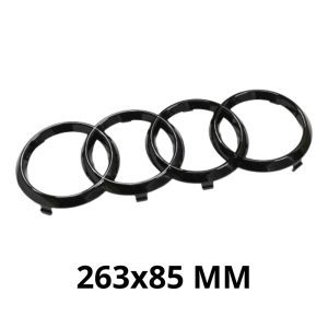 Emblema frontal negro brillo 263x85 MM para parrilla compatible con Audi (Audi A4 B7)