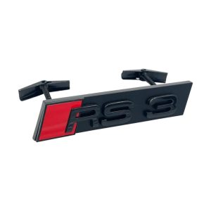 Emblema RS3 negro para parrilla compatible con Audi