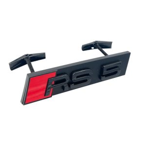 Emblema RS5 negro para parrilla compatible con Audi