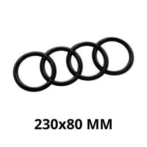 Emblema trasero adhesivo negro brillo 230x80 MM para maletero compatible con Audi (Q7 4M +2016)