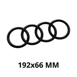 Emblema trasero adhesivo negro brillo 192x66 MM para maletero compatible con Audi (Audi A3/A4/A5/A6/TT)