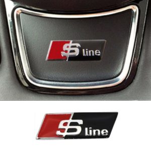 Adhesivo negro S Line para volante compatible con Audi
