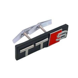 Emblema TTS cromado para parrilla compatible con Audi