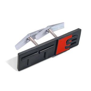 Emblema TTS negro para parrilla compatible con Audi