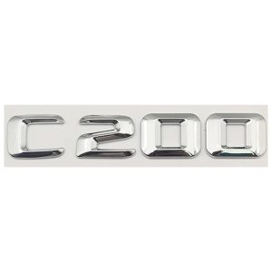 Emblema C200 cromado para maletero compatible con Mercedes Benz