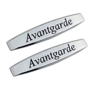 Emblema metálico AVANTGARDE cromado para laterales compatible con Mercedes Benz