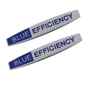 Emblema metálico BLUE EFFICIENCY cromado para laterales compatible con Mercedes Benz