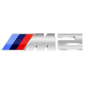 Emblema adhesivo M2 para maletero cromado compatible con BMW