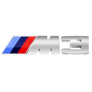 Emblema adhesivo M3 para maletero cromado compatible con BMW
